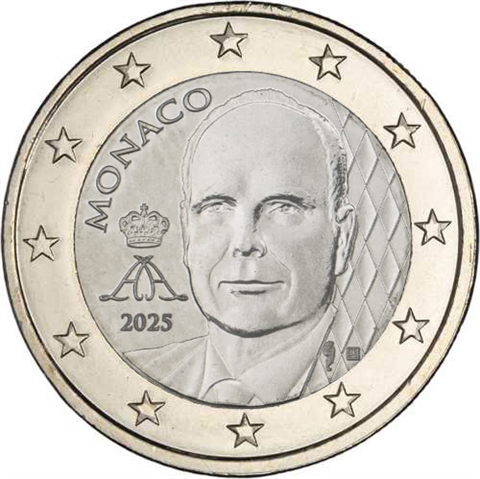 Monaco-1-Euro-2025-bfr-Kursmünze-RS