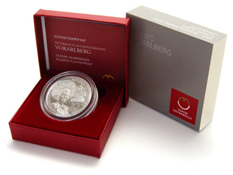Österreich-10-Euro-2013-Silber-PP-Vorarlberg-Etui
