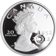 Kanada-20 Dollar-2012-AGpp-Queens Diamond Jubilee Crystel-RS