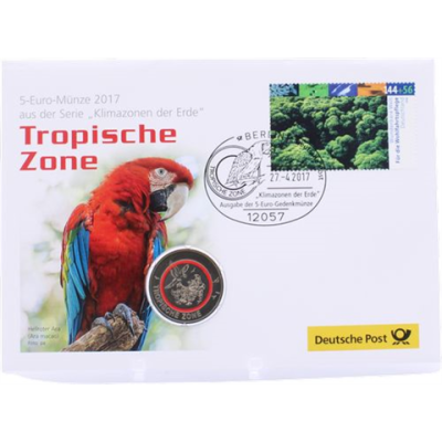 Deutschland-5 Euro-2017-Stgl-Tropische Zone-Numisbrief-RS