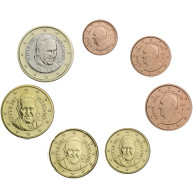 Vatikan 1 Cent - 1 Euro 2015 bfr. Papst Franziskus  im Münzstreifen