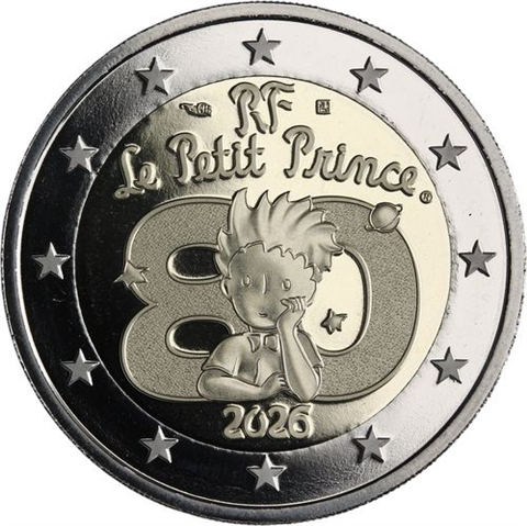 Frankreich-2 Euro-2026-PP-Kleiner Prinz-Etui