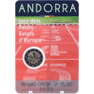 Andorra-2 Euro-2025-Stgl-Spiele Staaten-Coincard-RS