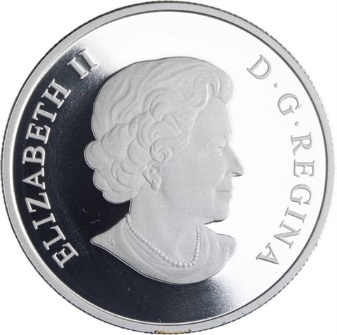 Kanada-25 Dollar-2015-AG-Wounded Bears-Farbe-RS