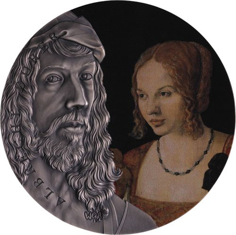 Ghana-Albrecht Dürer-10 Cedis-2021-AG-Etui