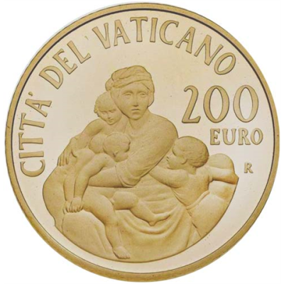 Vatikan-200-Euro-2014-PP-Gold-Nächstenliebe-RS