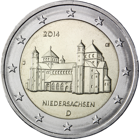 Deutschland-2Euro-2014-Michaeliskirche-Münzzeichen-J-RS
