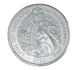 Grossbritannien-100Pfund-2022-PtStgl-Lion-TudorBeasts-RS