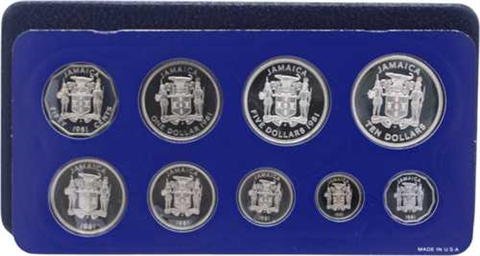 Jamaika-17,11 Dollar-1981-PP-KMS-Etui