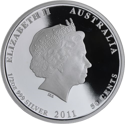 Australien-5x50Cent-2010-2011-AGpp-BushBabies-Farbe-Set