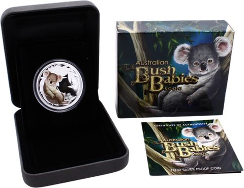 Australien-5x50Cent-2010-2011-AGpp-BushBabies-Farbe-Set