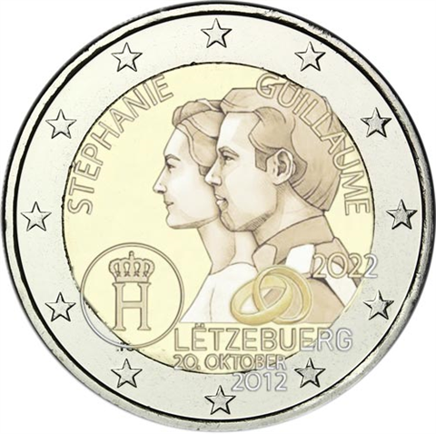 Luxemburg-2Euro-2022-Hochzeitstag-&-Flagge-RS