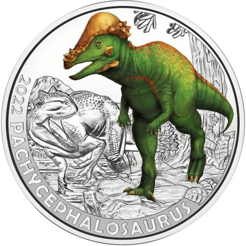 Österreich-3Euro-2022-cuNiHgh-Pachycephalosaurus-RS
