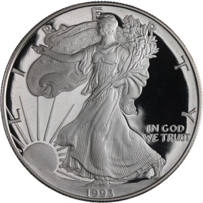 USA-1 Dollar-1993-AGpp-Silver Eagle-RS