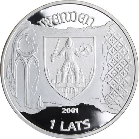 Lettland-1 Lats-2001-AGpp-Cesis-RS
