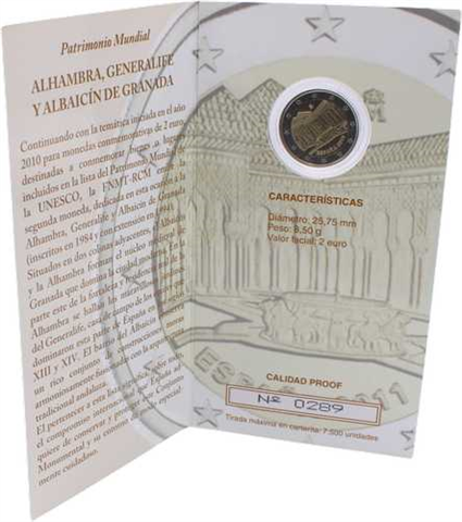 Spanien-2Euro-2011-PP-Alhambra-Coincard
