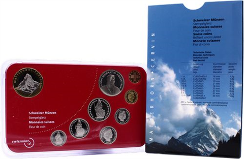 Schweiz-18,86 Franken-2004-Stgl-Matterhorn-RS