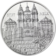 Österreich-10-Euro-2007-Silber-bfr-Stift-Melk-RS