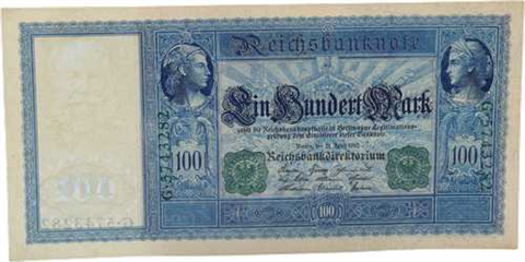 RO.44-100Mark-21.4.1910-gebraucht-RS