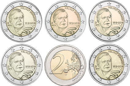 Deutschland-2Euro-2018-Helmut-Schmidt-Münzzeichen-ADFGJ-RS