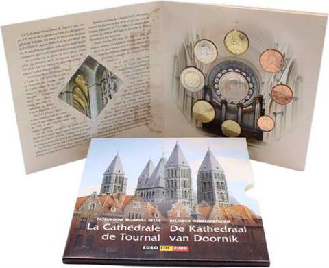 Belgien-3,88Euro-2009-stgl-CathedraleDeTournai