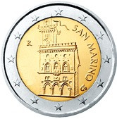 San Marino 2 Euro 2010 bfr. Regierungspalast