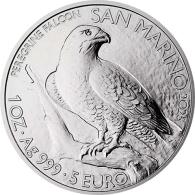 San-Marino-5-Euro-2025-AGstgl-Wanderfalke-RS