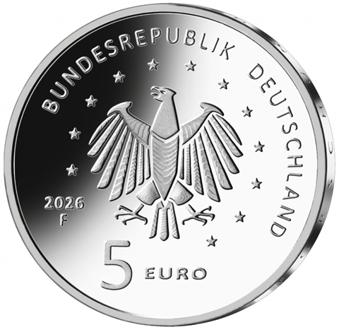 Deutschland 5 Euro 2026 - Ariane 6 - Erforschung des Weltraums Forerseite