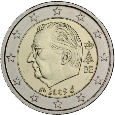 Belgien 2 Euro 2009 bfr König Albert II.