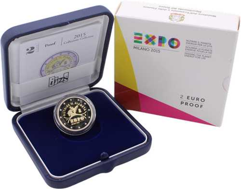 Italien-2 Euro-2015-PP-Expo-Etui
