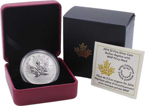 Kanada-5Dollar-2014-AGstgl-Maple Leaf Privy Mark-Etui