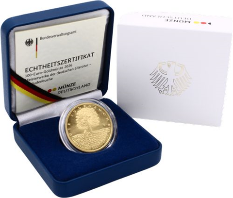 Deutschland-100 Euro-2026-AUstgl-Judenbuche-Etui