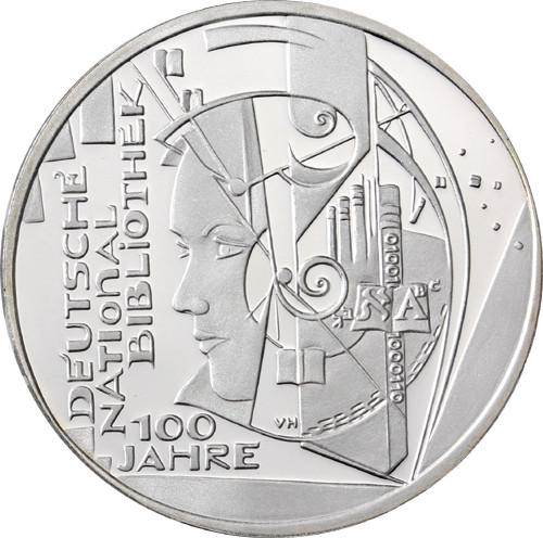 Gedenkmünze 10 Euro 2012 PP Deutsche Nationalbibliothek