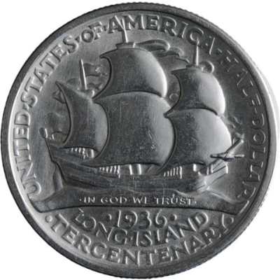 USA-HalfDollar-50centsilber-1936vz-LongIsland-RS