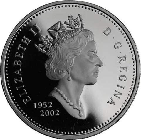 Kanada-1Dollar-2002-AGpp-Golden Jubiläum Queen-Etui