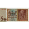 Banknoten 5 Reichsmark  Jünglingskopf 1942