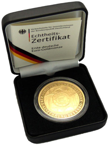 200 Euro Münze im Etui mit Zertifikat