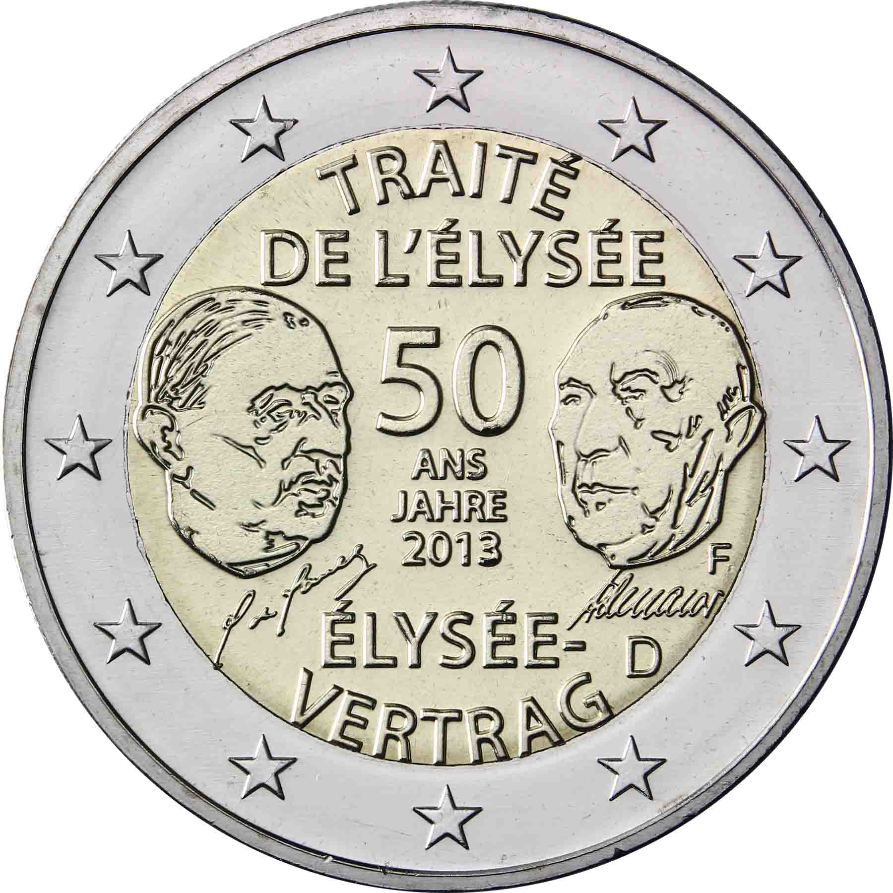 2 Euro 2013 Elysee Vertrag