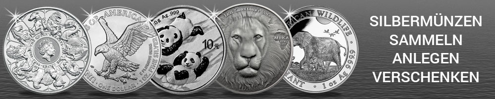 Münzen aus Silber kaufen. Numismatik sicher online kaufen