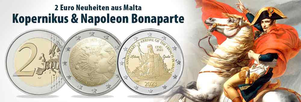 Malta 2 Euro Münzen 2023