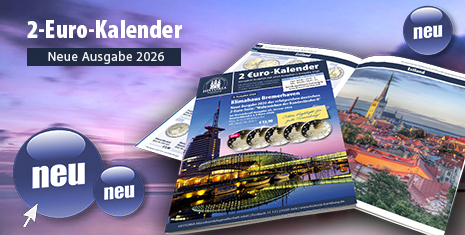 2 Euro-Kalender Komplett-Angebot mit allen Ausgaben 2 Euro-Kalender 2026