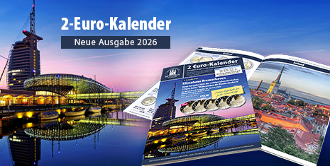 2 Euro-Kalender Komplett-Angebot mit allen Ausgaben 2 Euro-Kalender 2026
